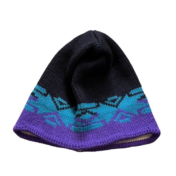 WIGWAM UNISEX WOOL BEANIE PURPLE, BLACK AND BLUE COLORS - Picture 4 of 5